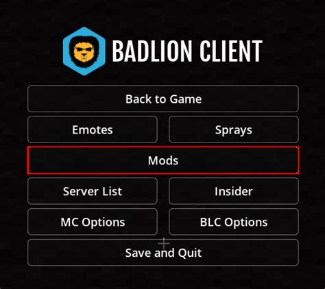 Badlion client mod  WRONG cause BLC has, like, 50-60 MODS